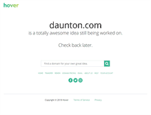 Tablet Screenshot of daunton.com